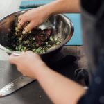 Image of Fit Food Class marinating chimichurri steak at Food Sorcery, Didsbury