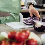 Image of Fit Food Class chopping red cabbage at Food Sorcery, Didsbury