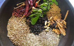 image of Sri Lankan spices rady for cookery class at cookery school Didsbury