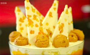 image of platinum pudding at Food Sorcery with Blue Peter BBC Bake Off
