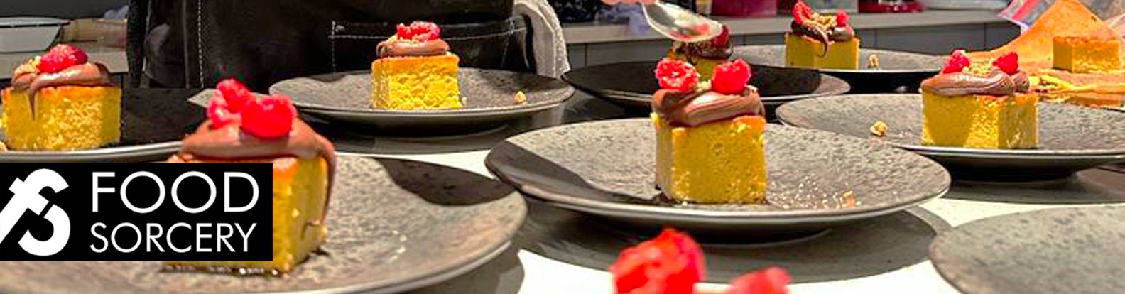 image of food sorcery desserts at the cookery school Manchester
