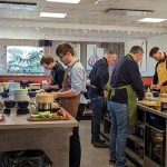 image of cookery class at the cookery school in Manchester