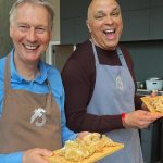 image of cooking together at food sorcery cookery school Manchester Didsbury