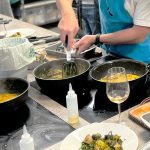 image of team building dining area at Food sorcery cookery school