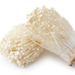 image of enoki mushroom at Food Sorcery cookery school Manchester