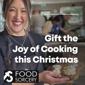 image of Christmas gift guide for foodies cookery voucher