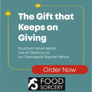 image of Christmas gift guide for foodies cookery voucher