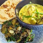 image of saag aloo made at Food Sorcery cookery school Manchester
